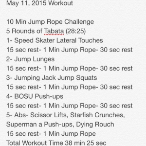 May 11th Darren Workout