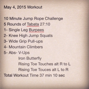 May 4th Darren Workout